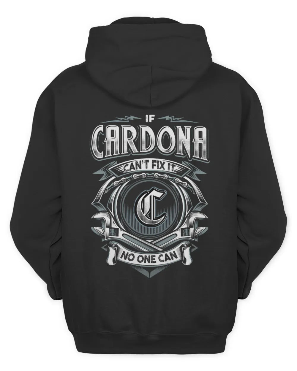 CARDONA AP81-K4-626 - Personalized Ahmed Quote Apparel “If Ahmed Can't Fix It, No One Can” - Unisex Hoodie - Black