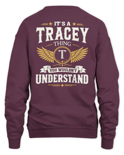 TRACEY KT06-M008 It’s a [NAME] Thing – You Wouldn’t Understand | Personalized Vintage T-Shirt - Unisex Sweatshirt - Maroon
