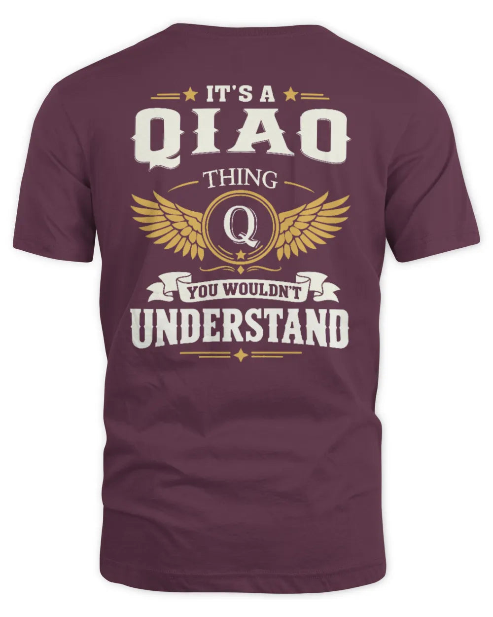 QIAO KT06-M008 It’s a [NAME] Thing – You Wouldn’t Understand | Personalized Vintage T-Shirt - Unisex Standard T-Shirt - Maroon
