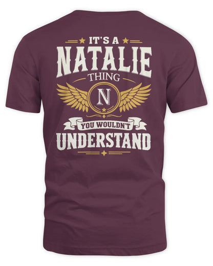 NATALIE KT06-M008 It’s a [NAME] Thing – You Wouldn’t Understand | Personalized Vintage T-Shirt - Unisex Standard T-Shirt - Maroon