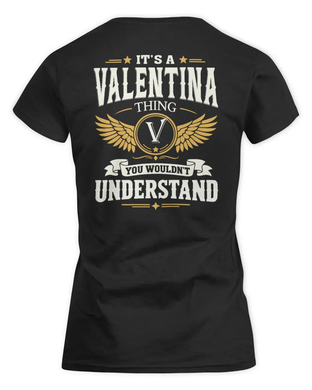VALENTINA KT06-M008 It’s a [NAME] Thing – You Wouldn’t Understand | Personalized Vintage T-Shirt - Women's Standard T-Shirt - Black