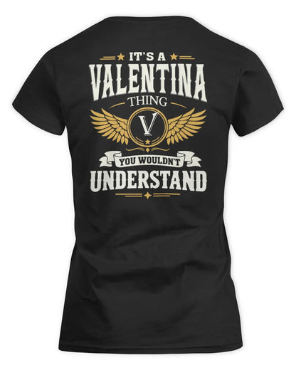 VALENTINA KT06-M008 It’s a [NAME] Thing – You Wouldn’t Understand | Personalized Vintage T-Shirt - Women's Standard T-Shirt - Black
