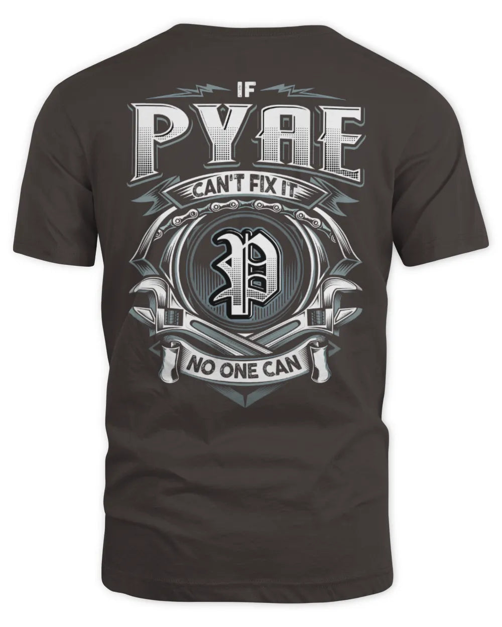 PYAE AP81-K4-626 - Personalized Ahmed Quote Apparel “If Ahmed Can't Fix It, No One Can” - Unisex Standard T-Shirt - Dark Chocolate