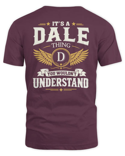 DALE KT06-M008 It’s a [NAME] Thing – You Wouldn’t Understand | Personalized Vintage T-Shirt - Unisex Standard T-Shirt - Maroon