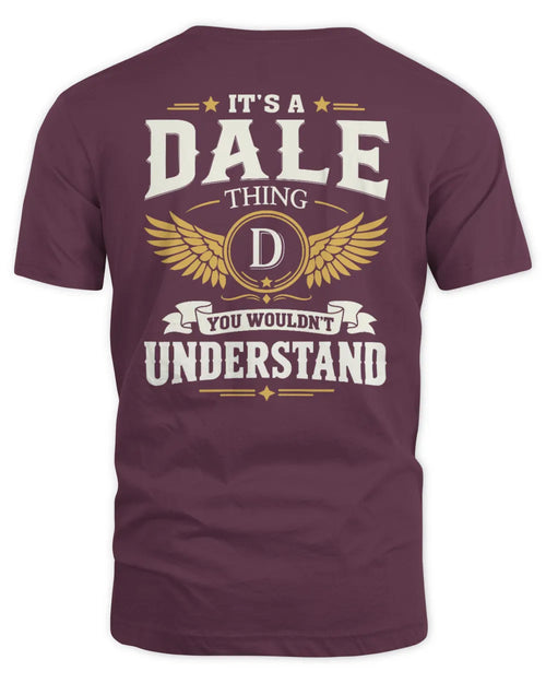 DALE KT06-M008 It’s a [NAME] Thing – You Wouldn’t Understand | Personalized Vintage T-Shirt - Unisex Standard T-Shirt - Maroon