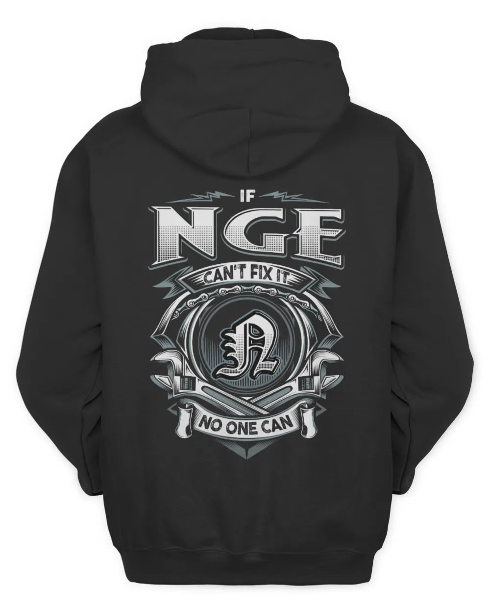 NGE AP81-K4-626 - Personalized Ahmed Quote Apparel “If Ahmed Can't Fix It, No One Can” - Unisex Hoodie - Black