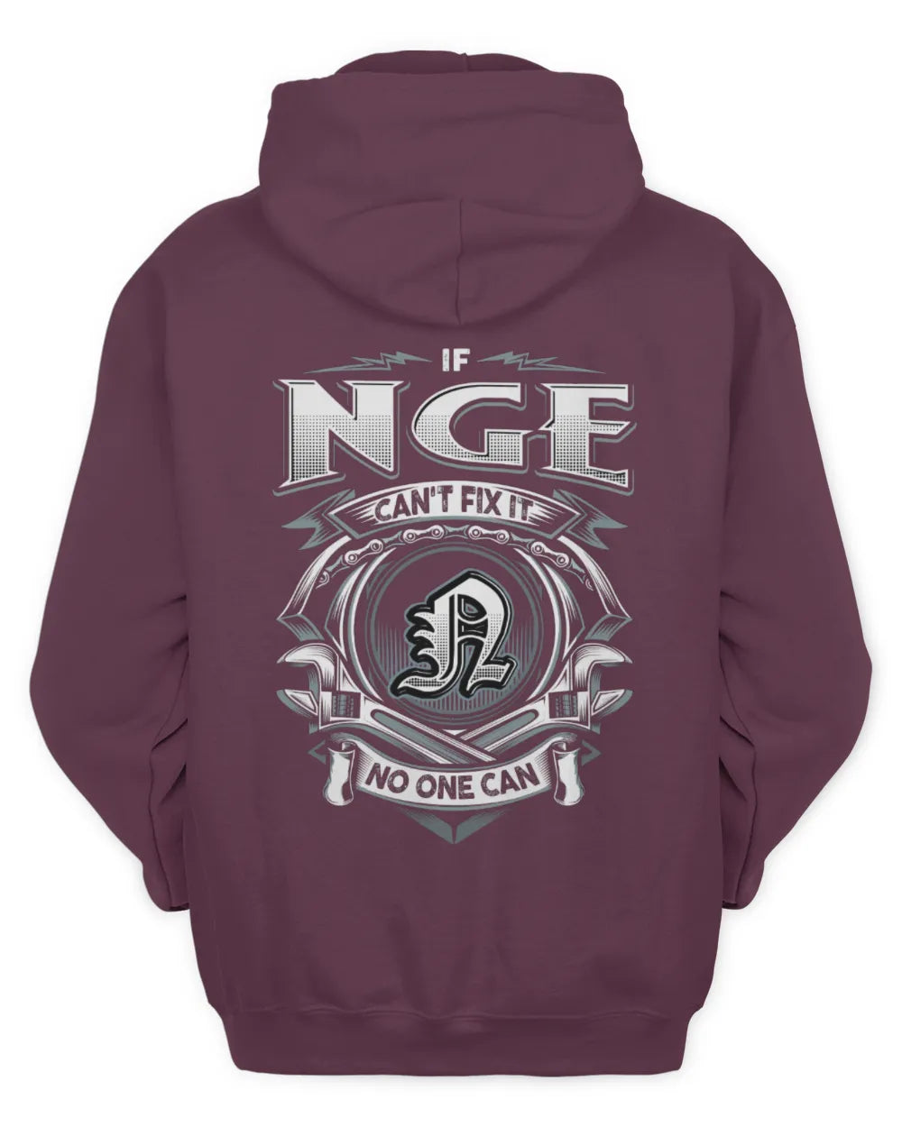 NGE AP81-K4-626 - Personalized Ahmed Quote Apparel “If Ahmed Can't Fix It, No One Can” - Unisex Hoodie - Maroon