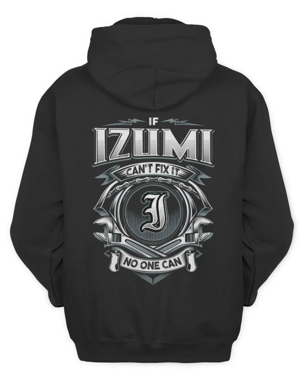 IZUMI AP81-K4-626 - Personalized Ahmed Quote Apparel “If Ahmed Can't Fix It, No One Can” - Unisex Hoodie - Black