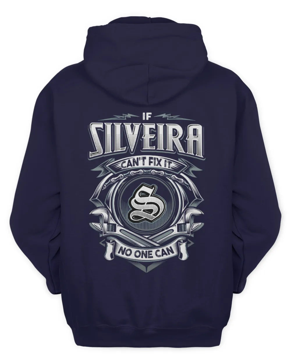 SILVEIRA AP81-K4-626 - Personalized Ahmed Quote Apparel “If Ahmed Can't Fix It, No One Can” - Unisex Hoodie - Navy