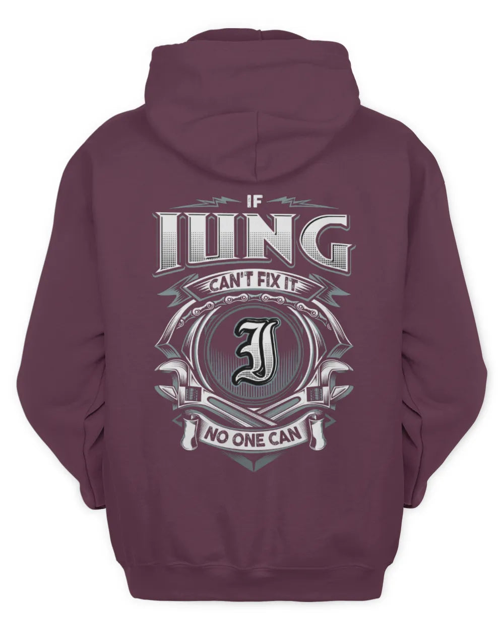 IUNG AP81-K4-626 - Personalized Ahmed Quote Apparel “If Ahmed Can't Fix It, No One Can” - Unisex Hoodie - Maroon