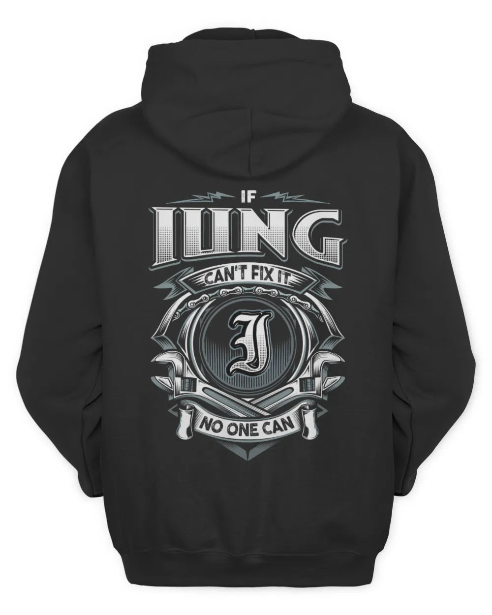 IUNG AP81-K4-626 - Personalized Ahmed Quote Apparel “If Ahmed Can't Fix It, No One Can” - Unisex Hoodie - Black