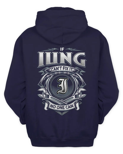 IUNG AP81-K4-626 - Personalized Ahmed Quote Apparel “If Ahmed Can't Fix It, No One Can” - Unisex Hoodie - Navy