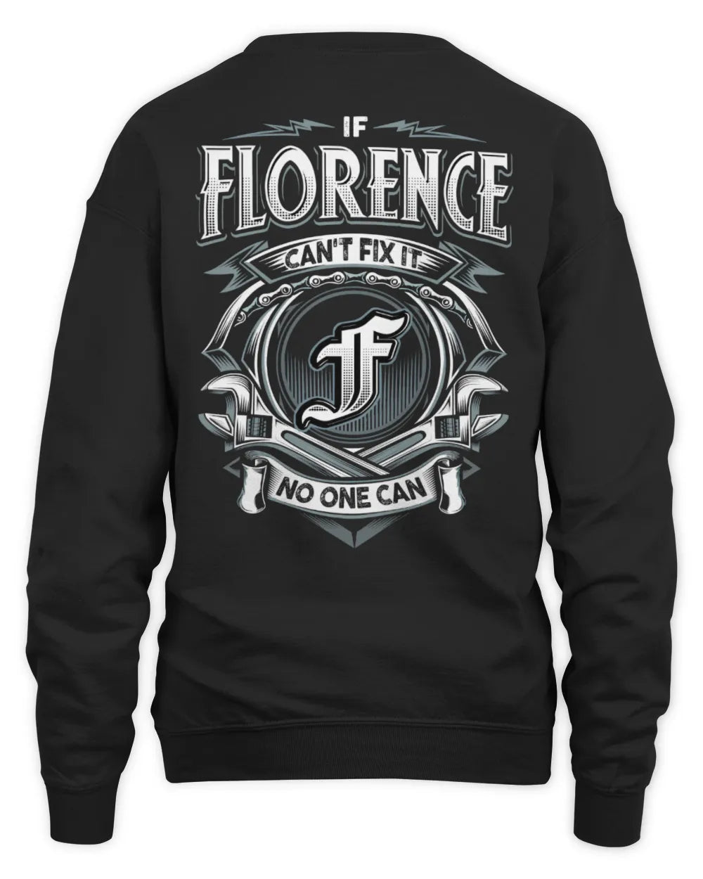 FLORENCE AP81-K4-626 - Personalized Ahmed Quote Apparel “If Ahmed Can't Fix It, No One Can” - Unisex Sweatshirt - Black