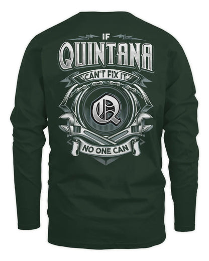 QUINTANA AP81-K4-626 - Personalized Ahmed Quote Apparel “If Ahmed Can't Fix It, No One Can” - Men's Long Sleeved T-Shirt - Forest Green