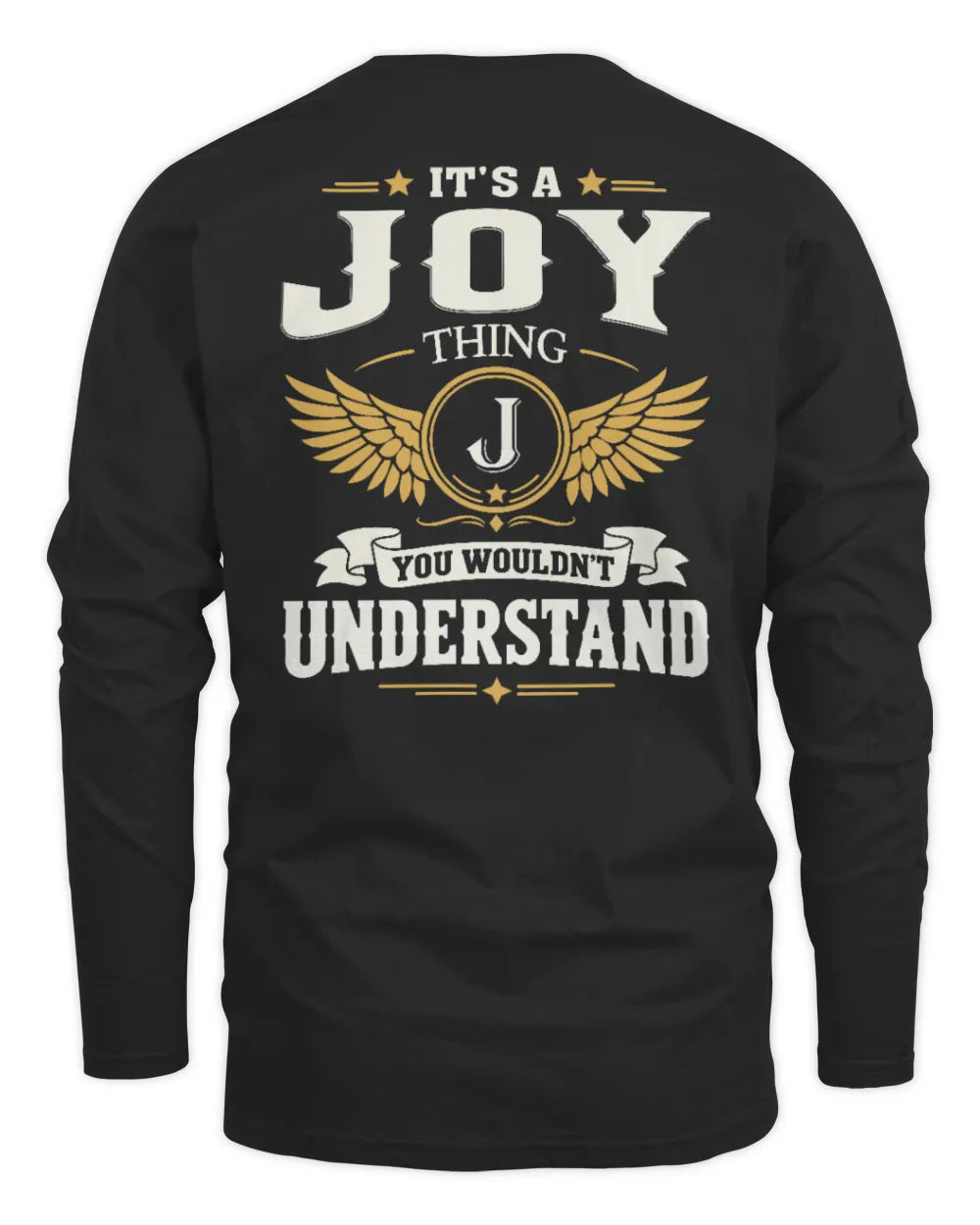 JOY KT06-M008 It’s a [NAME] Thing – You Wouldn’t Understand | Personalized Vintage T-Shirt - Men's Long Sleeved T-Shirt - Black