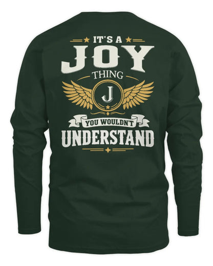 JOY KT06-M008 It’s a [NAME] Thing – You Wouldn’t Understand | Personalized Vintage T-Shirt - Men's Long Sleeved T-Shirt - Forest Green