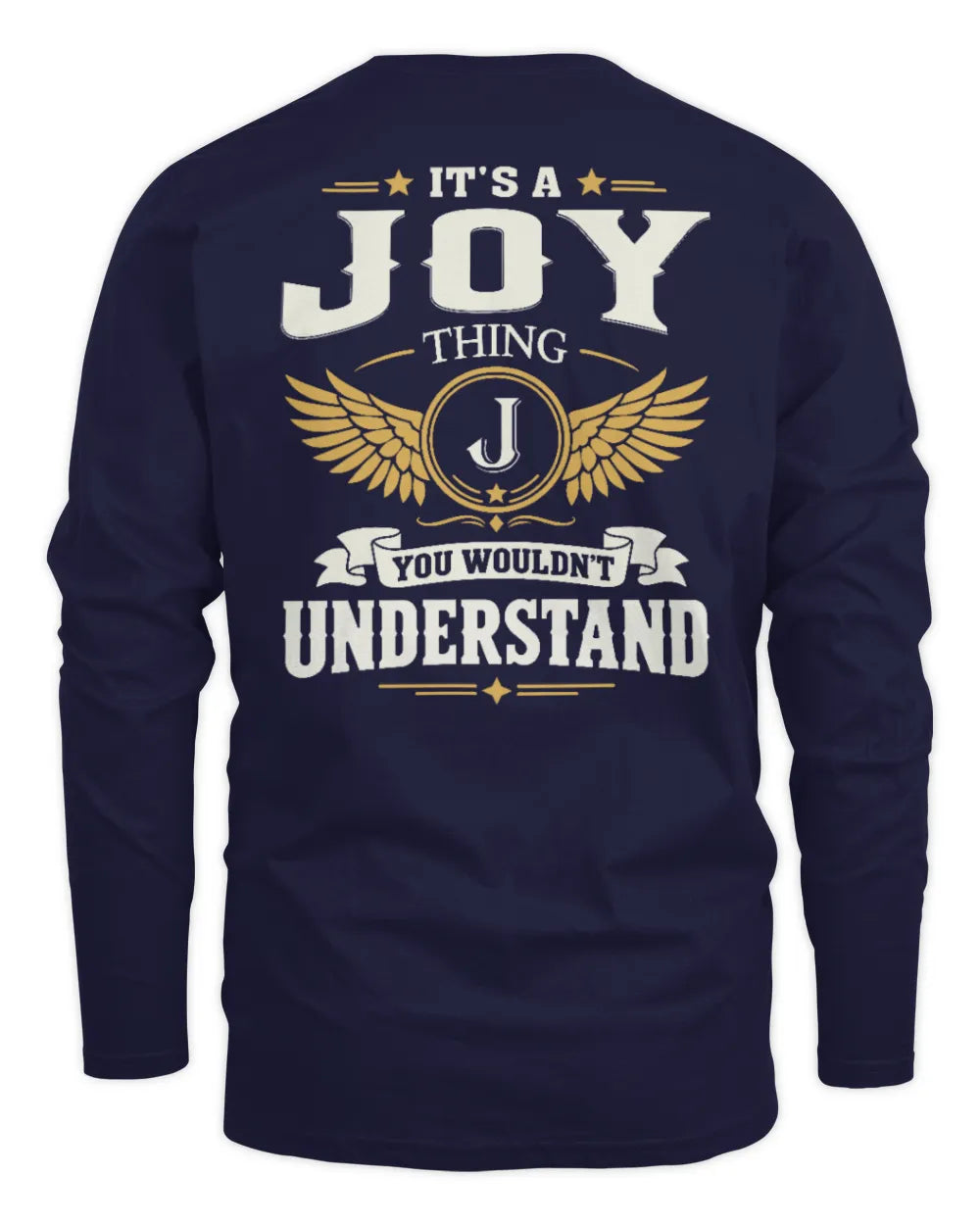 JOY KT06-M008 It’s a [NAME] Thing – You Wouldn’t Understand | Personalized Vintage T-Shirt - Men's Long Sleeved T-Shirt - Navy