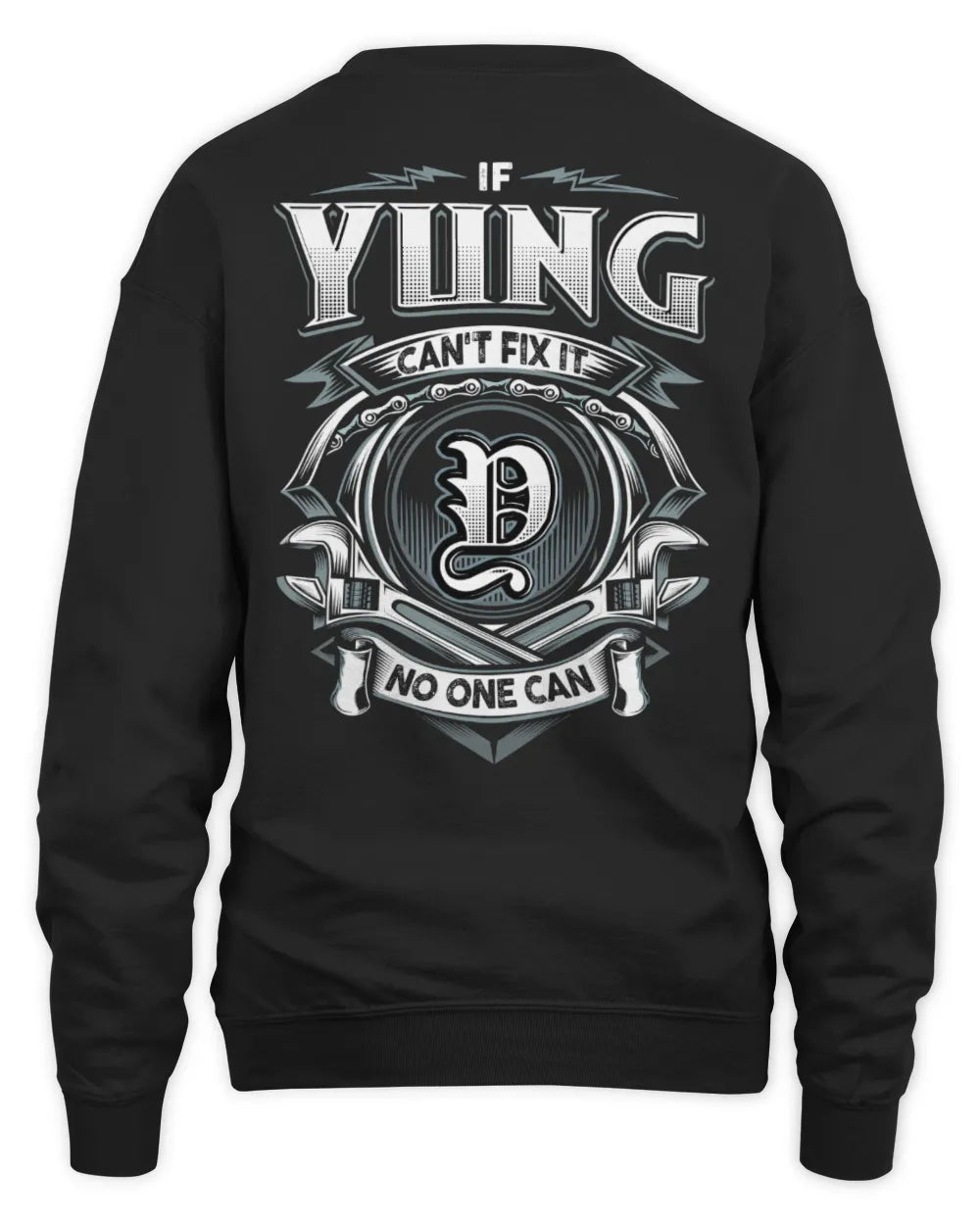 YUNG AP81-K4-626 - Personalized Ahmed Quote Apparel “If Ahmed Can't Fix It, No One Can” - Unisex Sweatshirt - Black