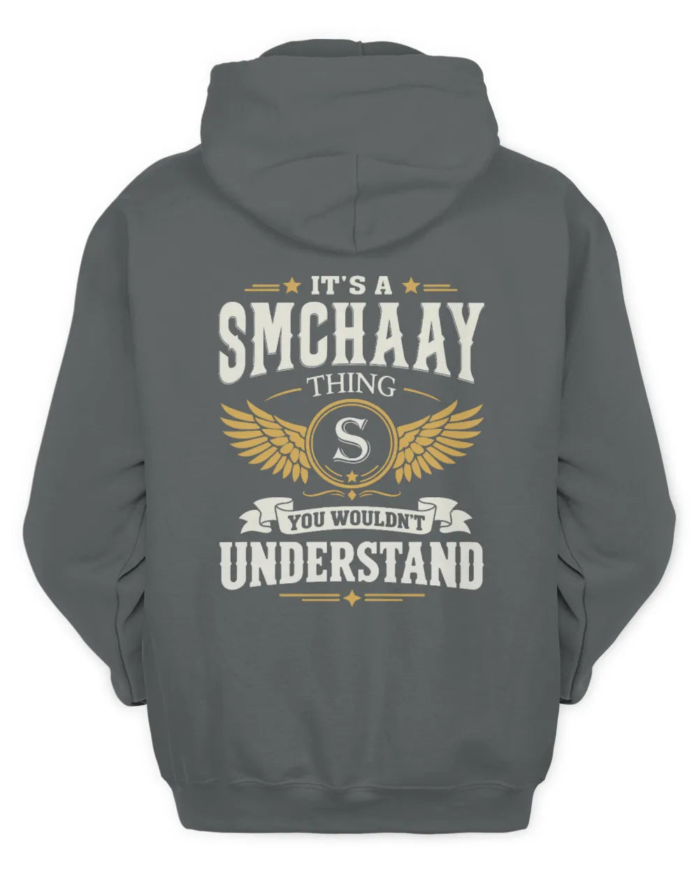 SMCHAAY KT06-M008 It’s a [NAME] Thing – You Wouldn’t Understand | Personalized Vintage T-Shirt - Unisex Hoodie - Charcoal