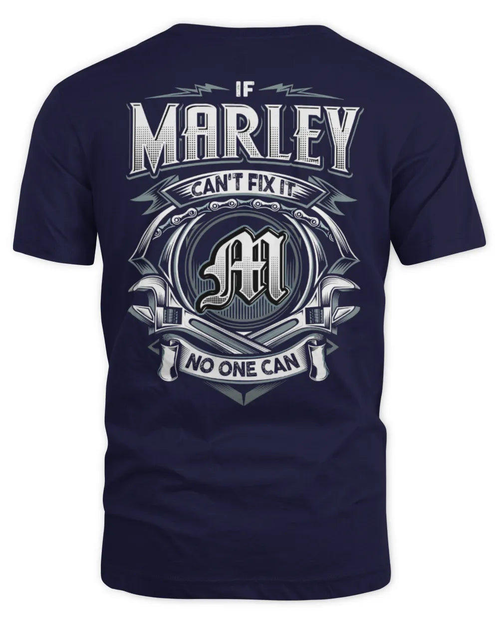 MARLEY AP81-K4-626 - Personalized Ahmed Quote Apparel “If Ahmed Can't Fix It, No One Can” - Unisex Standard T-Shirt - Navy