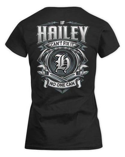 HAILEY AP81-K4-626 - Personalized Ahmed Quote Apparel “If Ahmed Can't Fix It, No One Can” - Women's Standard T-Shirt - Black
