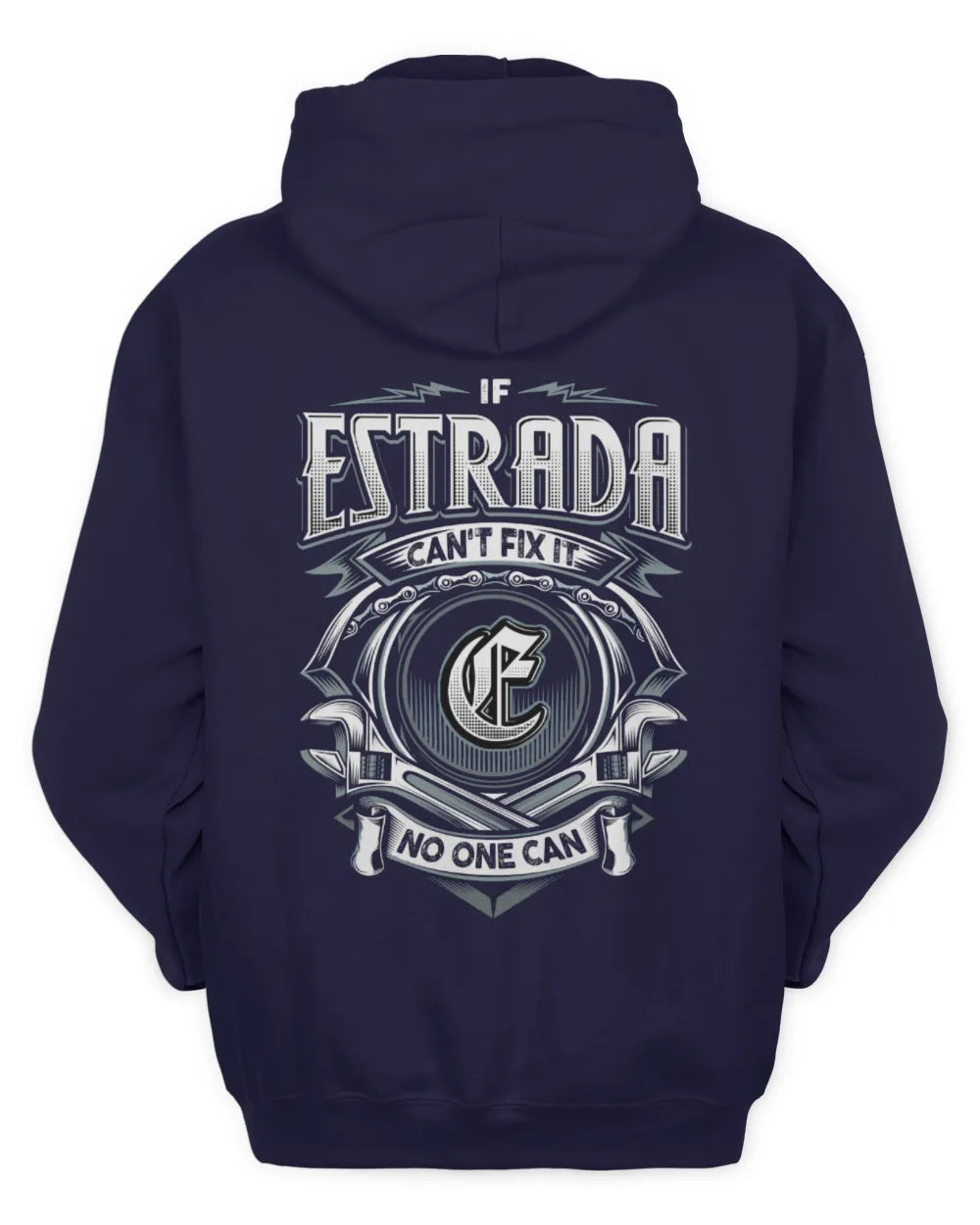 ESTRADA AP81-K4-626 - Personalized Ahmed Quote Apparel “If Ahmed Can't Fix It, No One Can” - Unisex Hoodie - Navy