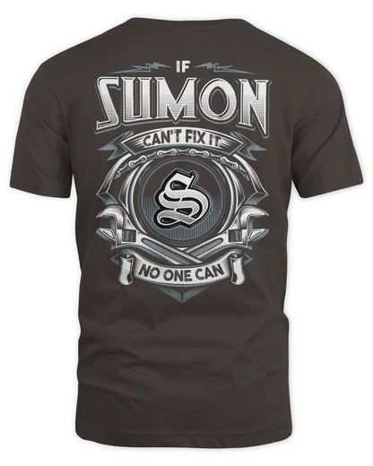 SUMON AP81-K4-626 - Personalized Ahmed Quote Apparel “If Ahmed Can't Fix It, No One Can” - Unisex Standard T-Shirt - Dark Chocolate