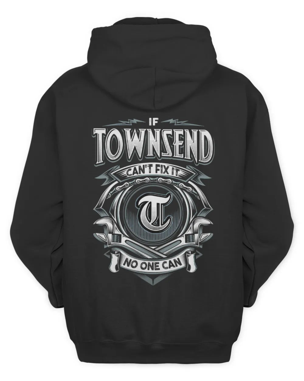 TOWNSEND AP81-K4-626 - Personalized Ahmed Quote Apparel “If Ahmed Can't Fix It, No One Can” - Unisex Hoodie - Black