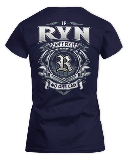 RYN AP81-K4-626 - Personalized Ahmed Quote Apparel “If Ahmed Can't Fix It, No One Can” - Women's Standard T-Shirt - Navy