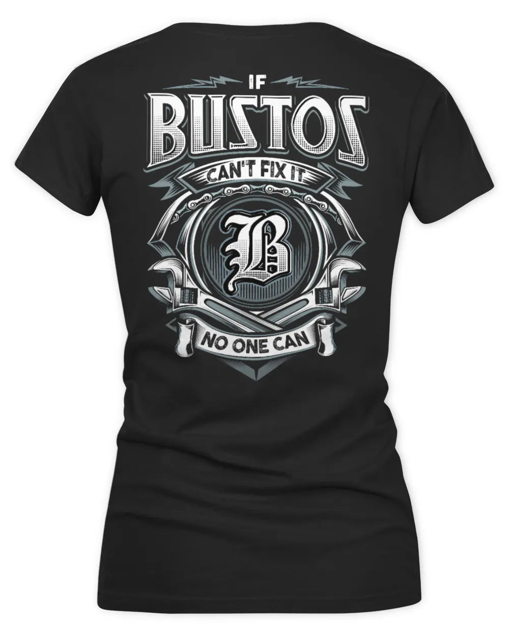 BUSTOS AP81-K4-626 - Personalized Ahmed Quote Apparel “If Ahmed Can't Fix It, No One Can” - Women's V-Neck T-Shirt - Black