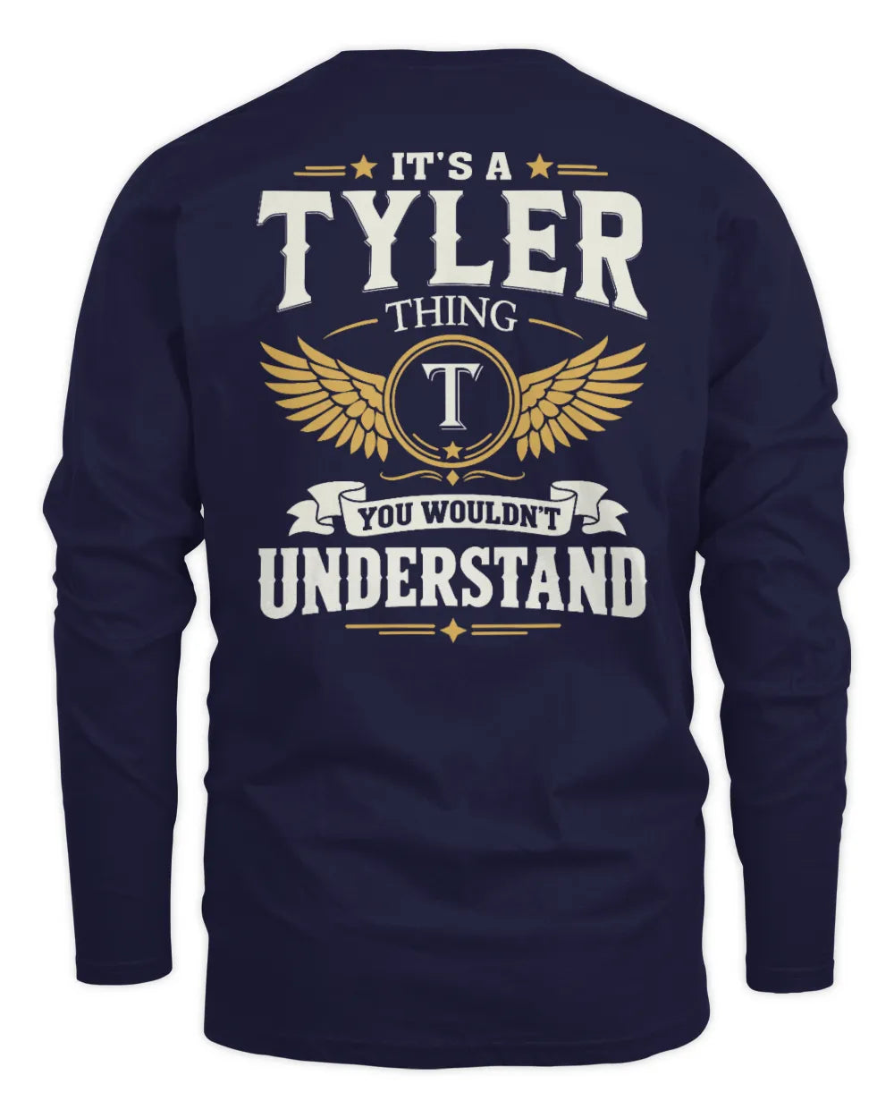 TYLER KT06-M008 It’s a [NAME] Thing – You Wouldn’t Understand | Personalized Vintage T-Shirt - Men's Long Sleeved T-Shirt - Navy