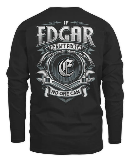 EDGAR AP81-K4-626 - Personalized Ahmed Quote Apparel “If Ahmed Can't Fix It, No One Can” - Men's Long Sleeved T-Shirt - Black