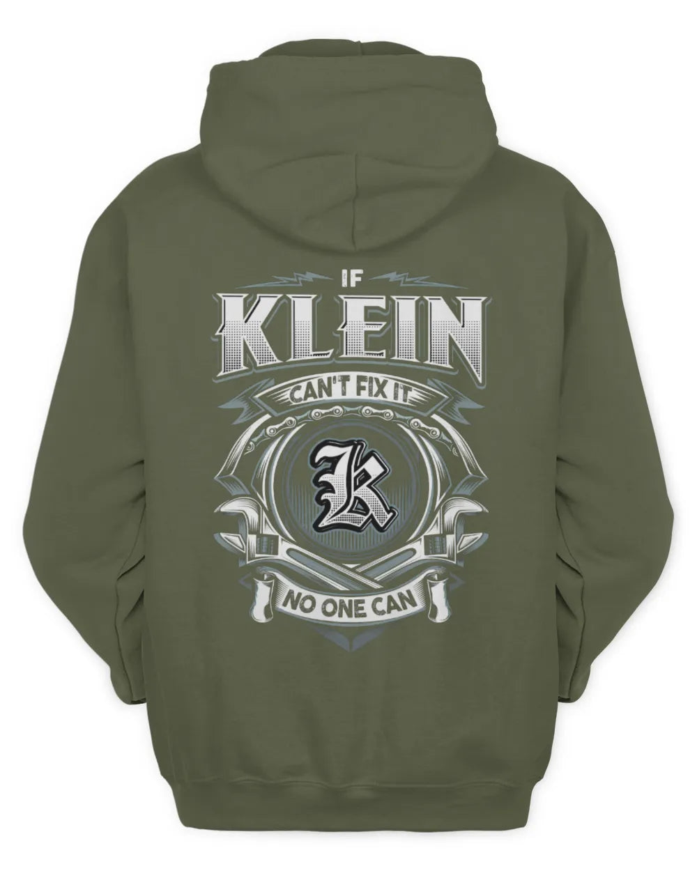 KLEIN AP81-K4-626 - Personalized Ahmed Quote Apparel “If Ahmed Can't Fix It, No One Can” - Unisex Hoodie - Military Green