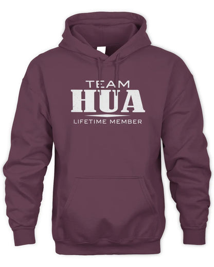 HUA BL62-K4-128 - Personalized “Team NAME Lifetime Member” - Unisex Hoodie - Maroon