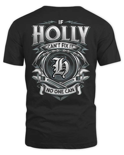 HOLLY AP81-K4-626 - Personalized Ahmed Quote Apparel “If Ahmed Can't Fix It, No One Can” - Unisex Standard T-Shirt - Black