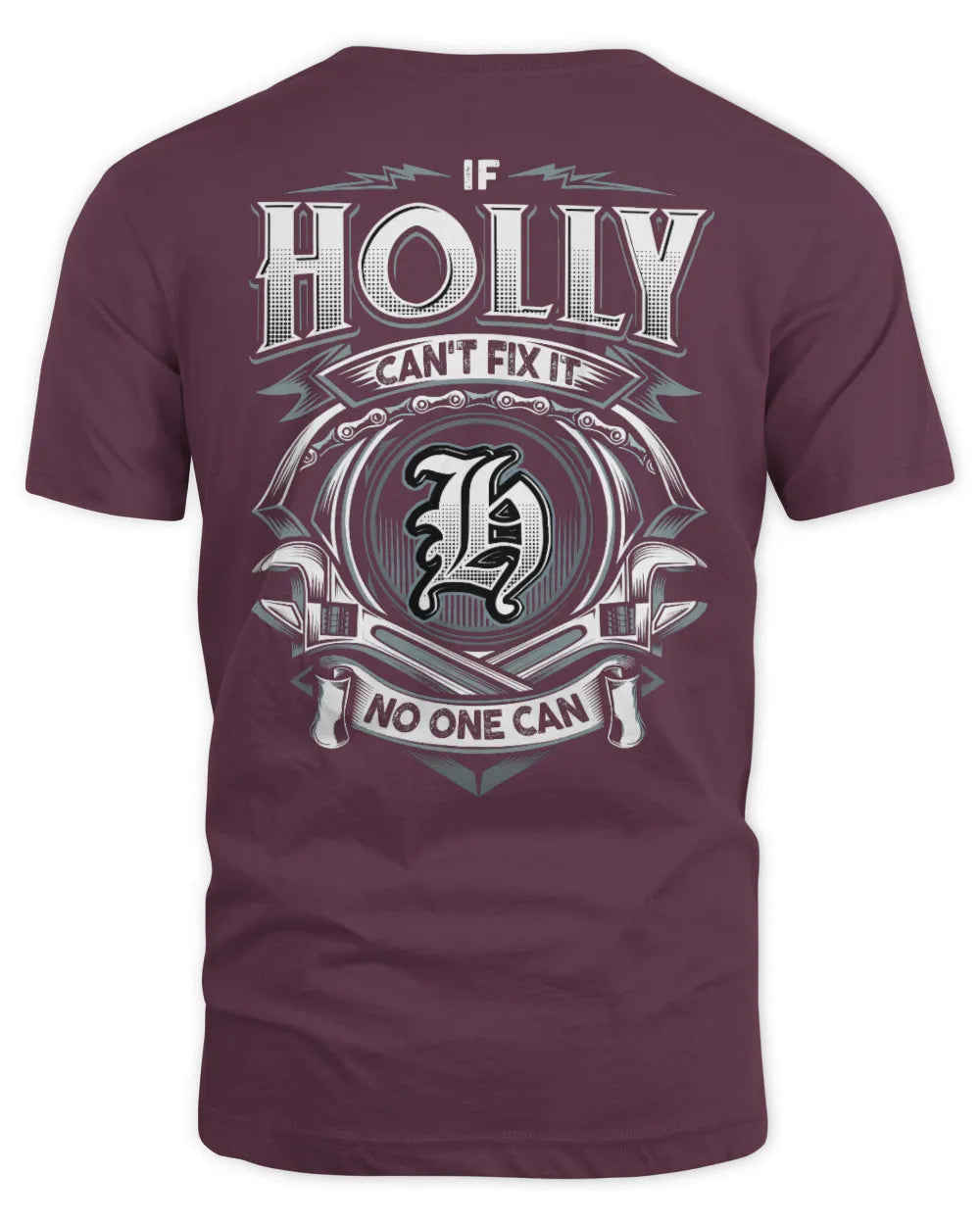 HOLLY AP81-K4-626 - Personalized Ahmed Quote Apparel “If Ahmed Can't Fix It, No One Can” - Unisex Standard T-Shirt - Maroon