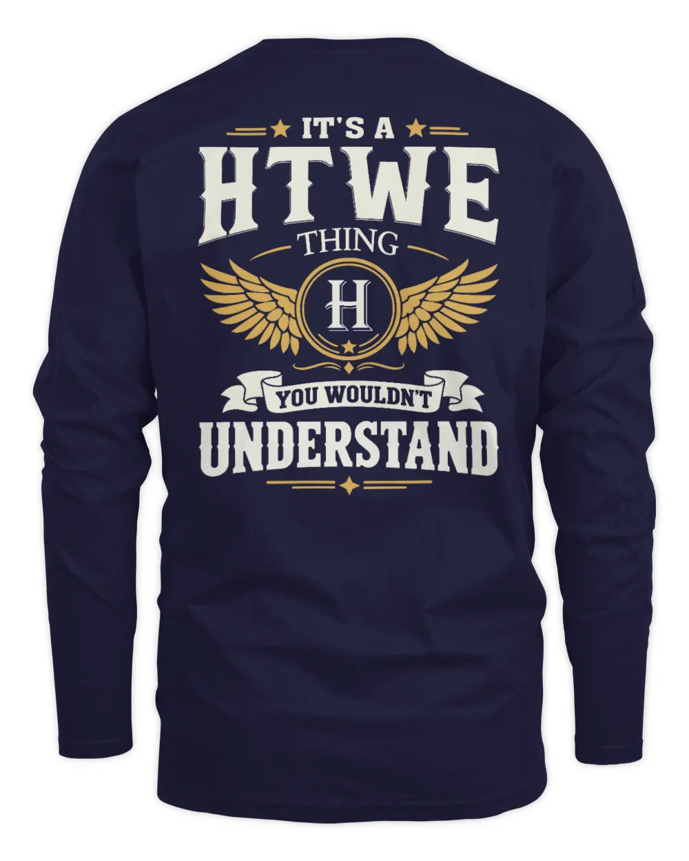 HTWE KT06-M008 It’s a [NAME] Thing – You Wouldn’t Understand | Personalized Vintage T-Shirt - Men's Long Sleeved T-Shirt - Navy