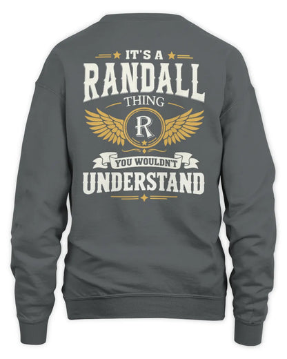RANDALL KT06-M008 It’s a [NAME] Thing – You Wouldn’t Understand | Personalized Vintage T-Shirt - Unisex Sweatshirt - Charcoal