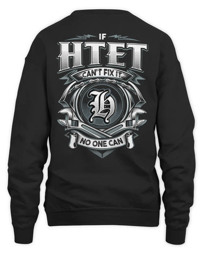 HTET AP81-K4-626 - Personalized Ahmed Quote Apparel “If Ahmed Can't Fix It, No One Can” - Unisex Sweatshirt - Black