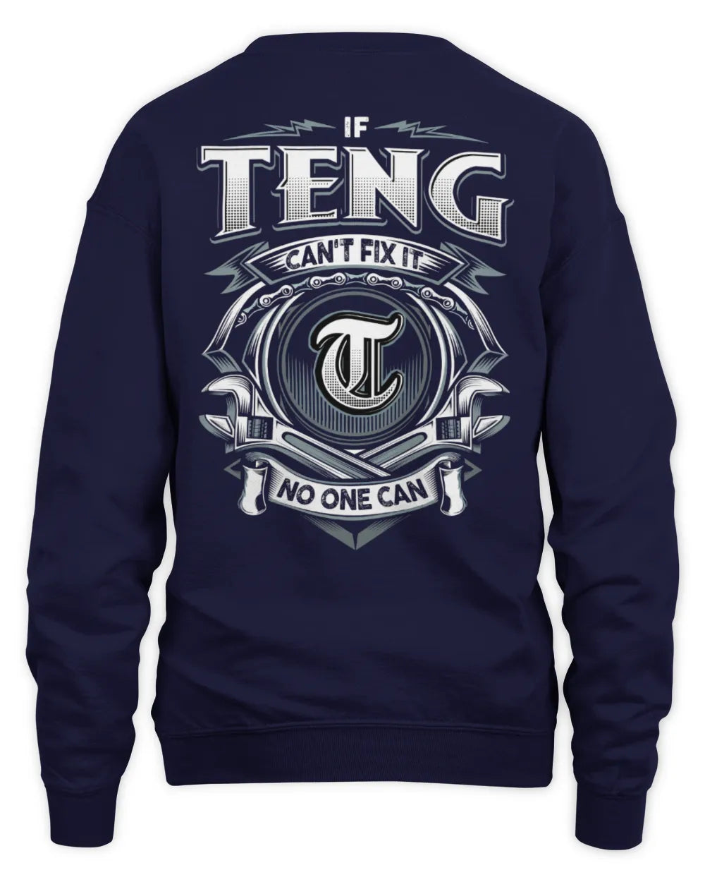 TENG AP81-K4-626 - Personalized Ahmed Quote Apparel “If Ahmed Can't Fix It, No One Can” - Unisex Sweatshirt - Navy