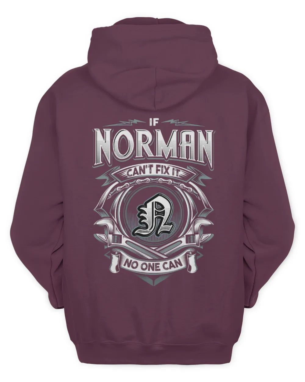 NORMAN AP81-K4-626 - Personalized Ahmed Quote Apparel “If Ahmed Can't Fix It, No One Can” - Unisex Hoodie - Maroon