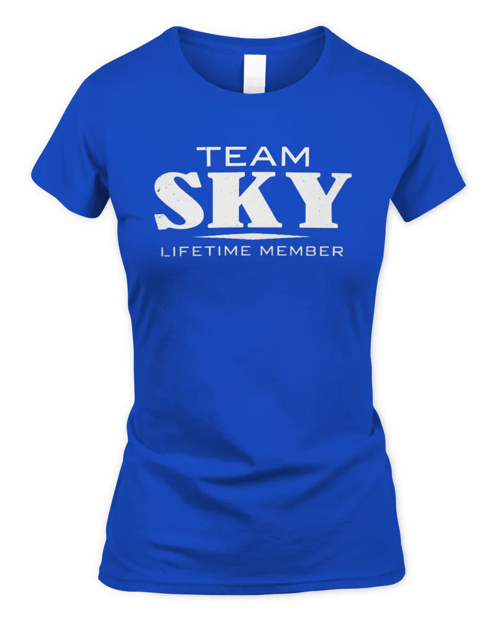 SKY BL62-K4-128 - Personalized “Team NAME Lifetime Member” - Women's Standard T-Shirt - Royal