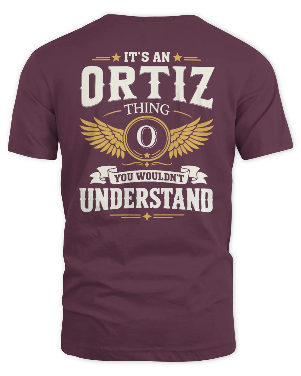 ORTIZ KT06-M008 It’s a [NAME] Thing – You Wouldn’t Understand | Personalized Vintage T-Shirt - Unisex Standard T-Shirt - Maroon