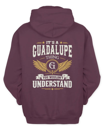 GUADALUPE KT06-M008 It’s a [NAME] Thing – You Wouldn’t Understand | Personalized Vintage T-Shirt - Unisex Hoodie - Maroon