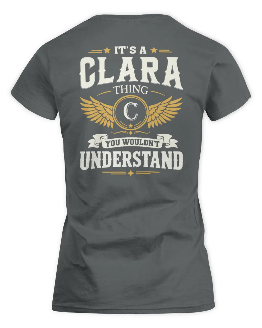 CLARA KT06-M008 It’s a [NAME] Thing – You Wouldn’t Understand | Personalized Vintage T-Shirt - Women's Standard T-Shirt - Charcoal