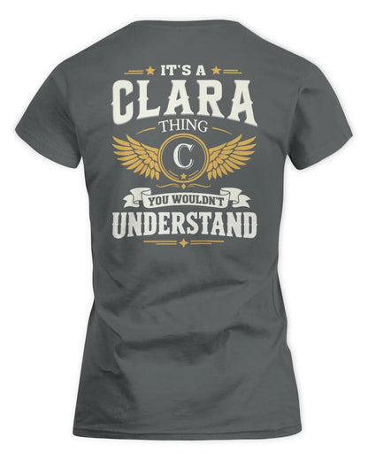 CLARA KT06-M008 It’s a [NAME] Thing – You Wouldn’t Understand | Personalized Vintage T-Shirt - Women's Standard T-Shirt - Charcoal
