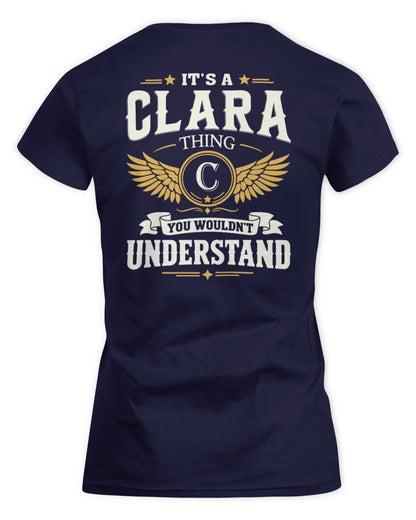 CLARA KT06-M008 It’s a [NAME] Thing – You Wouldn’t Understand | Personalized Vintage T-Shirt - Women's Standard T-Shirt - Navy