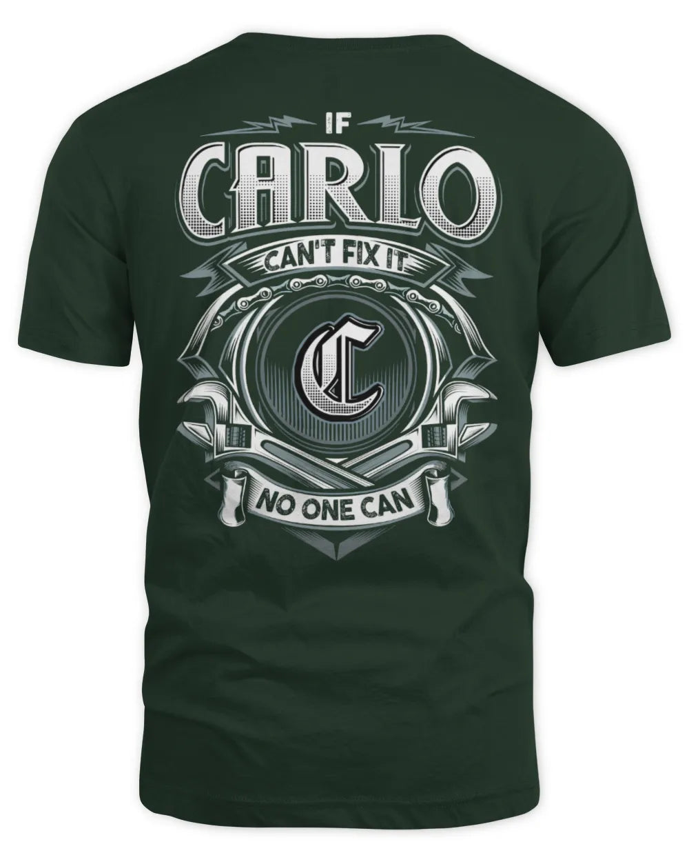 CARLO AP81-K4-626 - Personalized Ahmed Quote Apparel “If Ahmed Can't Fix It, No One Can” - Unisex Standard T-Shirt - Forest Green
