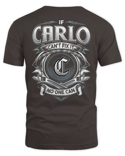 CARLO AP81-K4-626 - Personalized Ahmed Quote Apparel “If Ahmed Can't Fix It, No One Can” - Unisex Standard T-Shirt - Dark Chocolate