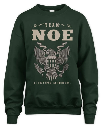 NOE TP06-K82 – Personalized Classic Style Apparel “Team NAME Lifetime Member” - Unisex Sweatshirt - Forest Green